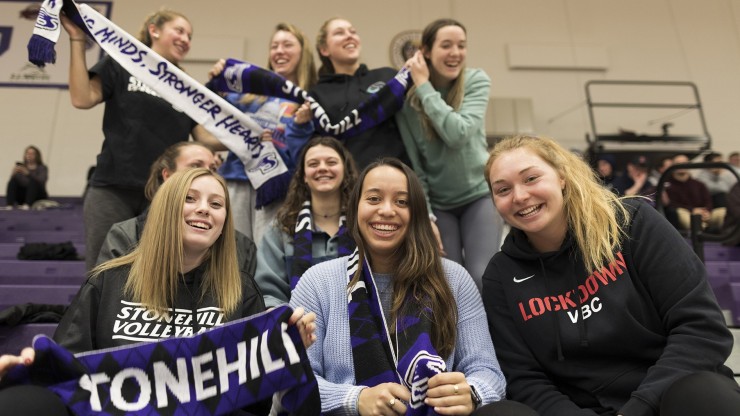 Crowd at Stonehill athletic event