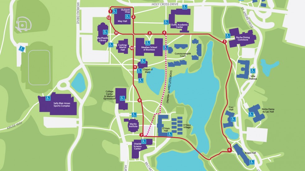 Campus Tour Route