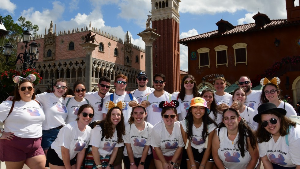 Photo of students participating in Disney Leadership Experience