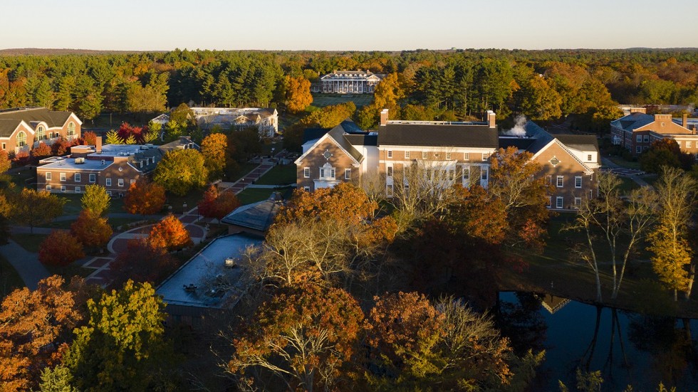 Aerial photo of campus