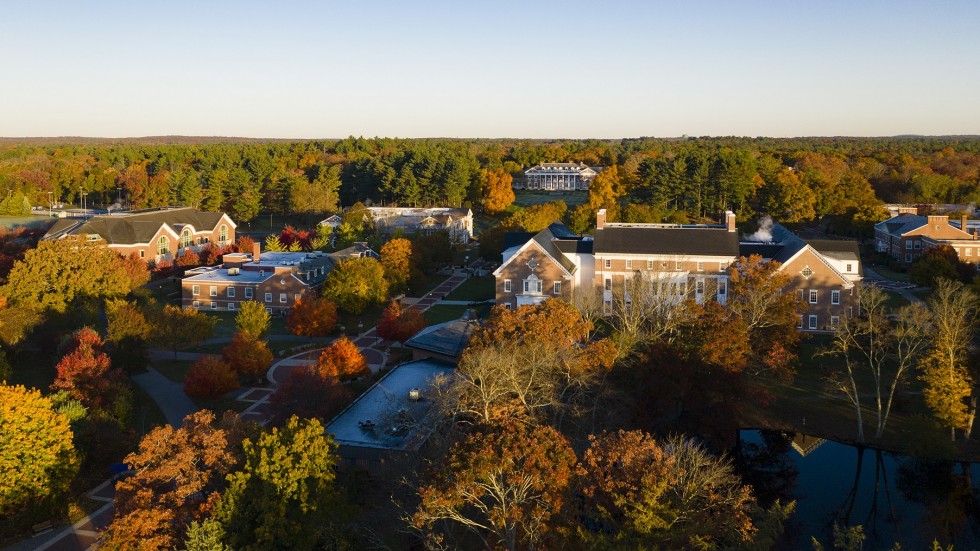 Aerial photo of campus