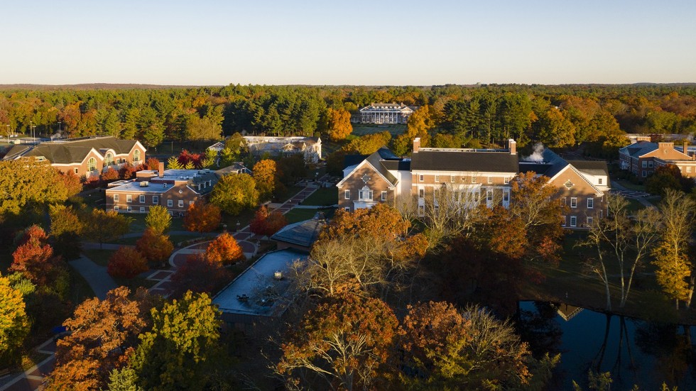 Aerial photo of campus