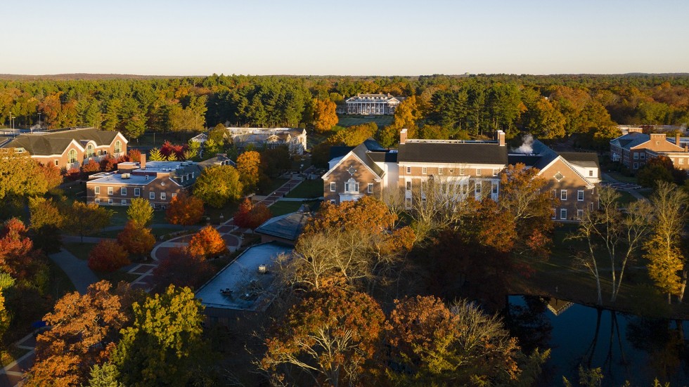 Aerial photo of campus