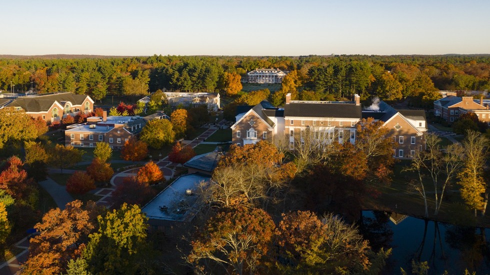 Aerial photo of campus