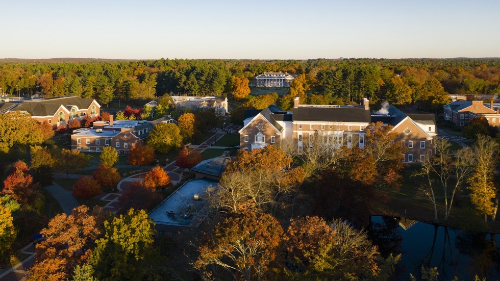 Aerial photo of campus