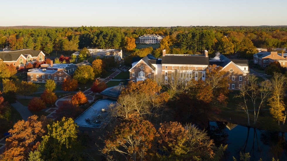 Aerial photo of campus