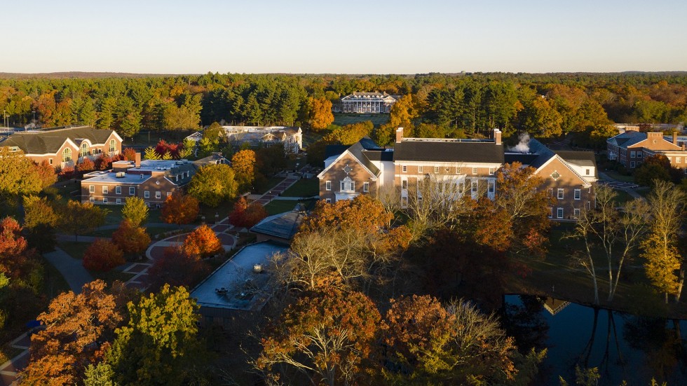 Aerial photo of campus