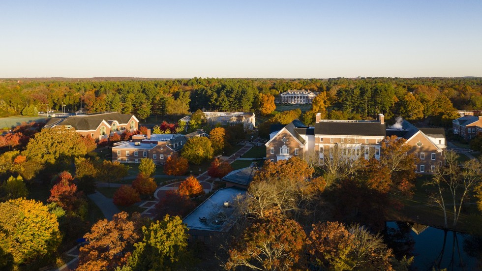 Aerial photo of campus