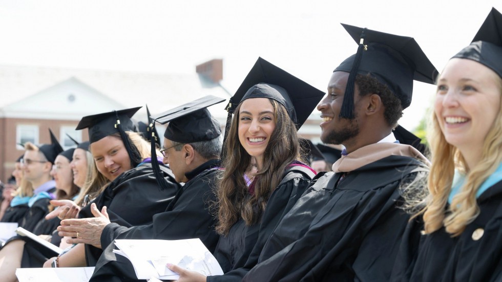 Students at Commencement