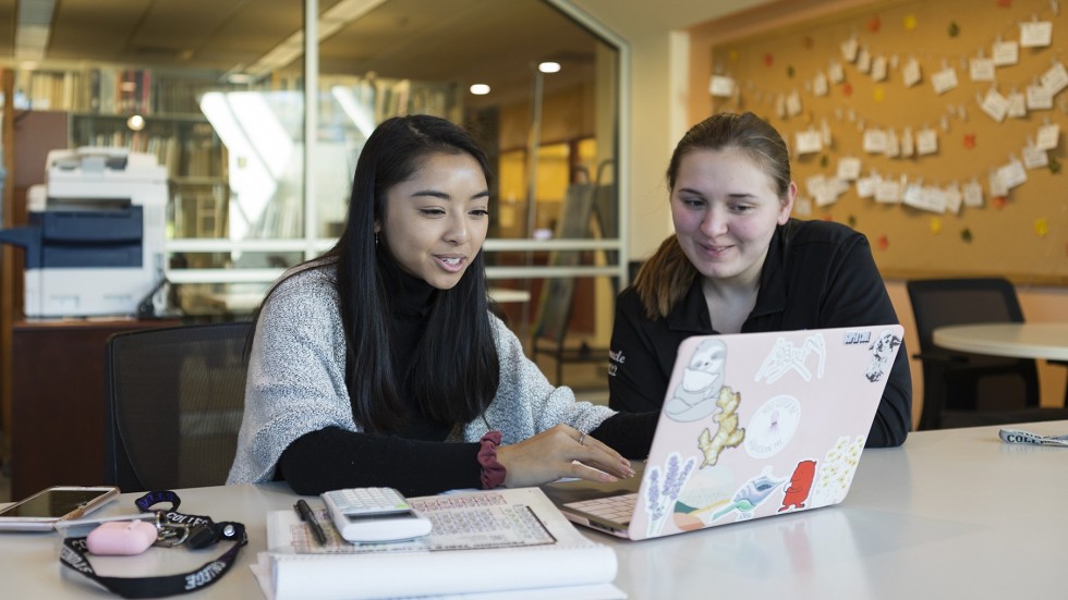 Students work together in the CWAA