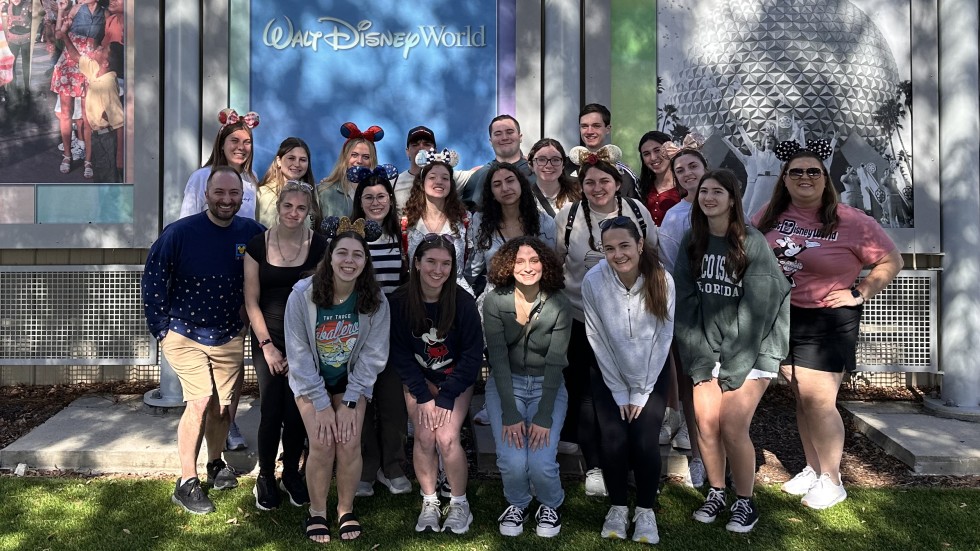 Photo of students participating in Disney Leadership Experience