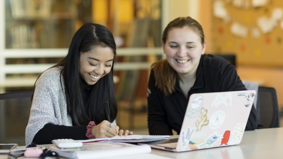 Students work together in the CWAA