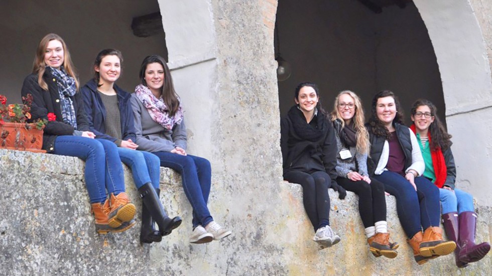 Students in Sienna, Italy 