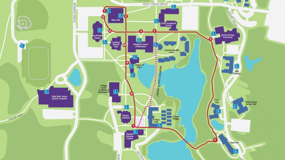 Campus Tour Route