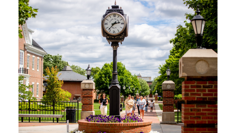 Stonehill College clock