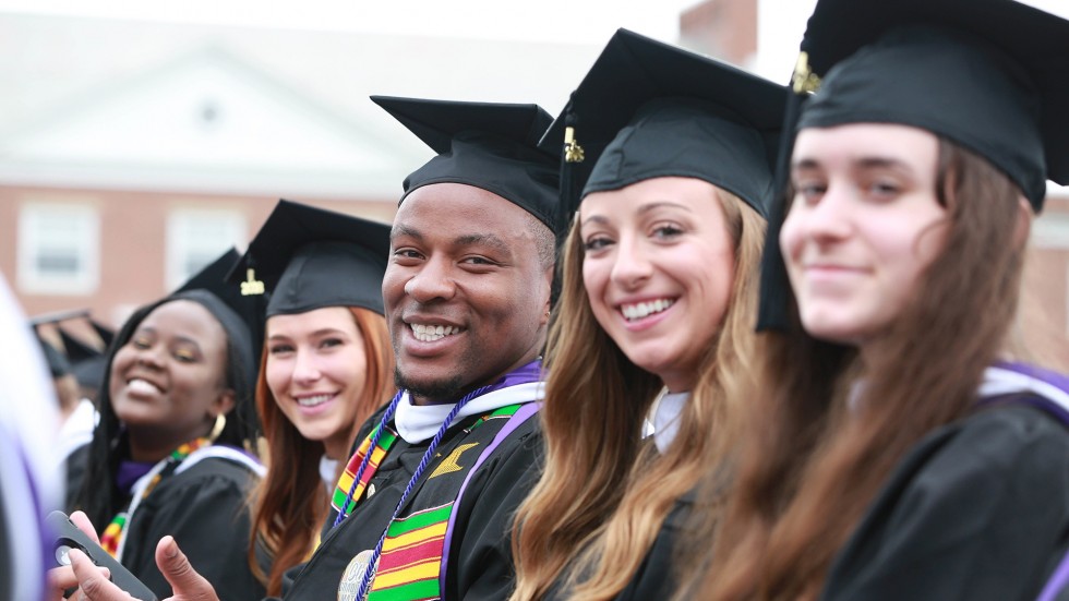Photo of students from past Commencement