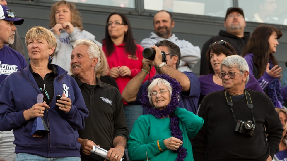 Photo of crowd at Football Game from Family Weekend