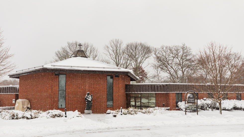 Image of Chapel of Mary in the snow