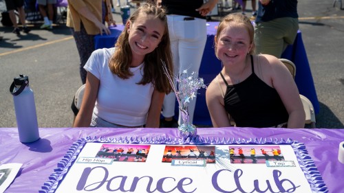 Student from Dance Club at Activities Fair