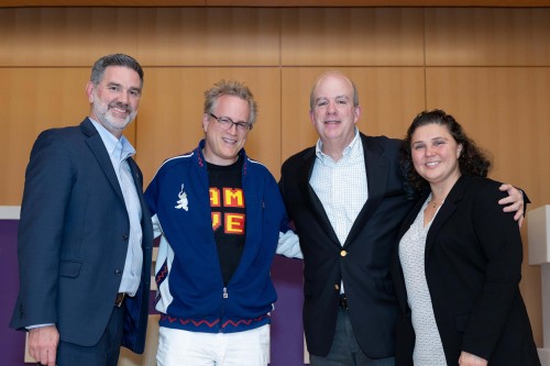 Left to right: John Duggan, Ben Mezrich, Michael Mullen, Elif Sisli Ciamarra