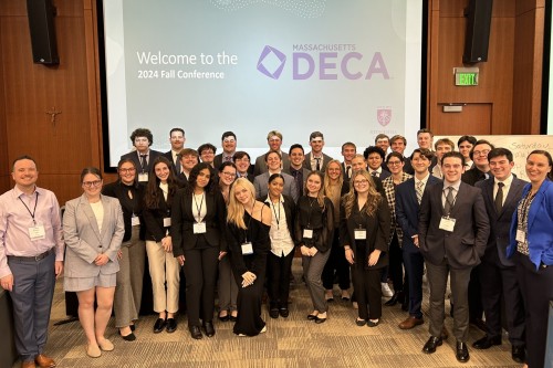 Group photo of DECA students