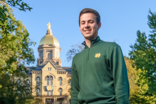 Stonehill student at Notre Dame