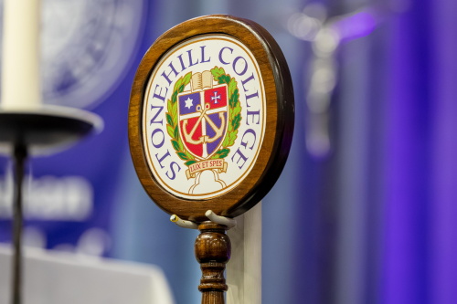 Stonehill College mace/staff