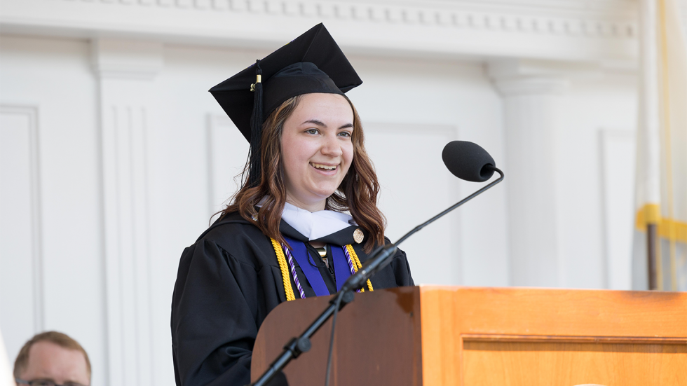 Shannon Bursey ’22 Addresses Her Fellow Graduates at 2022 Commencement ...