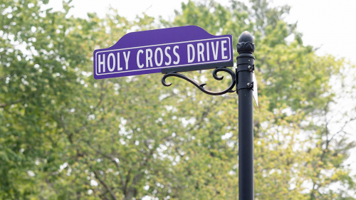 Holy Cross Drive Street Sign