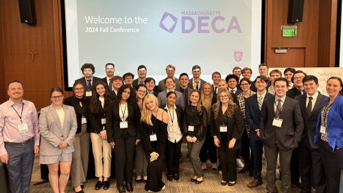 Group photo of DECA students