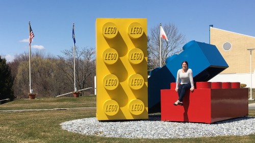 Photo of Kathryn Stein ’10, inventory and theme analyst at LEGO