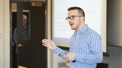 Mike Sale Teaching Data Analytics Class