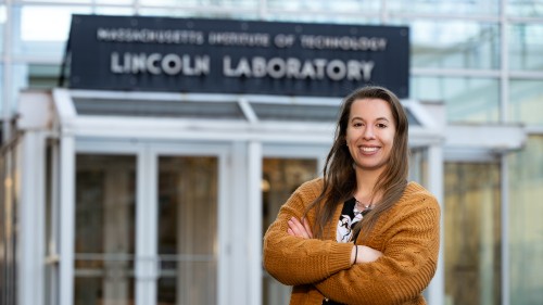 Amanda Stipek ’17, who is now an information systems security officer at MIT Lincoln Laboratory in Lexington, Massachusetts. 