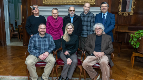 Back Row, Left to Right: Kenneth Branco, Geoffrey Lantos, Antonio Barbagallo, Adam Lampton, Shahrokh Sani; Front Row, Left to Right: Deno Del Sesto, Nicole Cyr, Todd Gernes