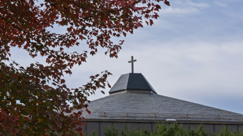 Cross atop Chapel of Mary