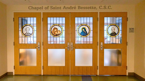 Entrance to the Chapel of Saint Andre Bessette, C.S.C.