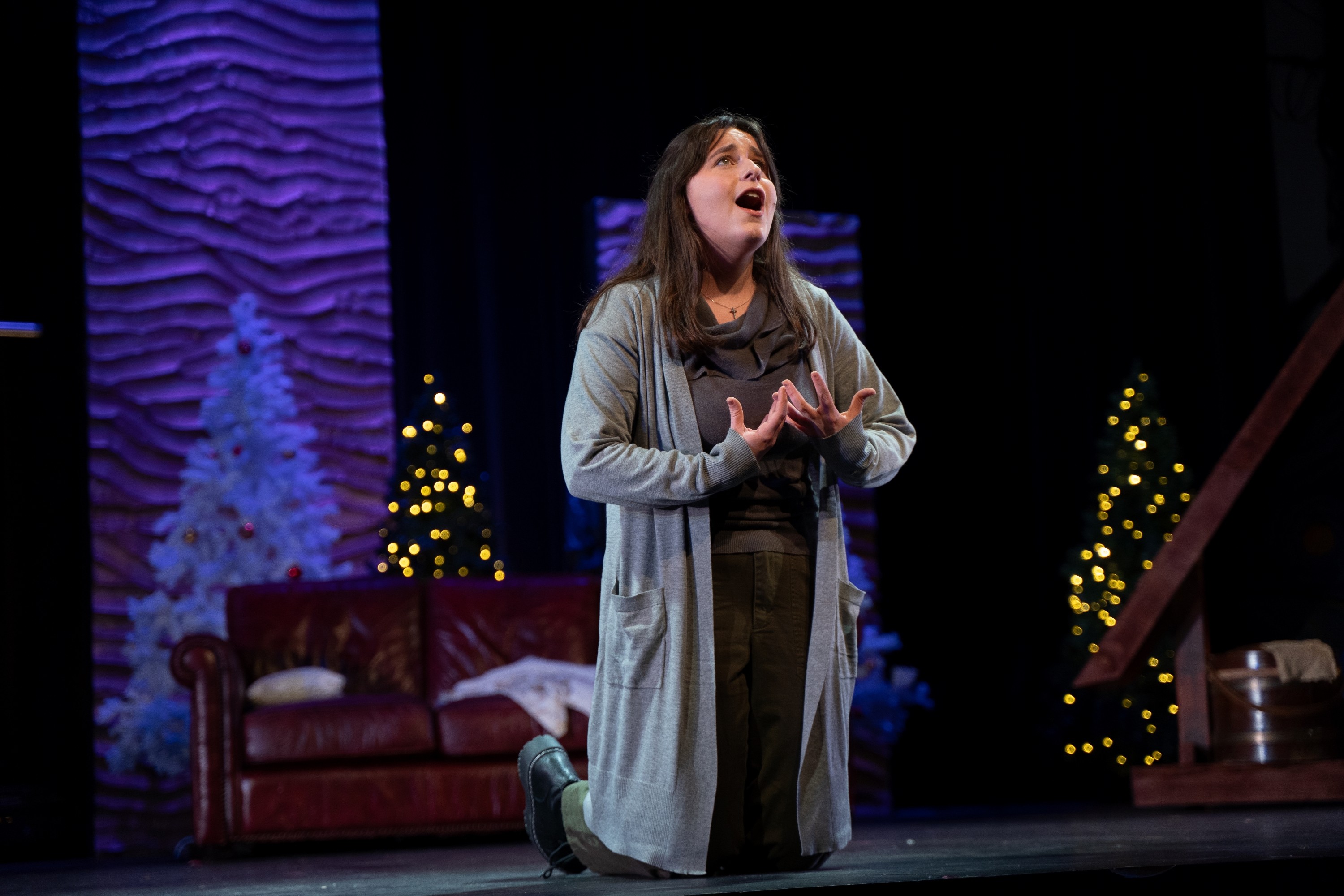 Woman singing