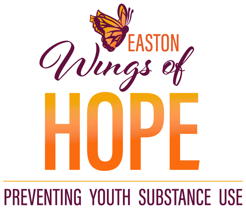 Easton Wings of Hope Preventing Youth Substance Abuse logo with butterfly