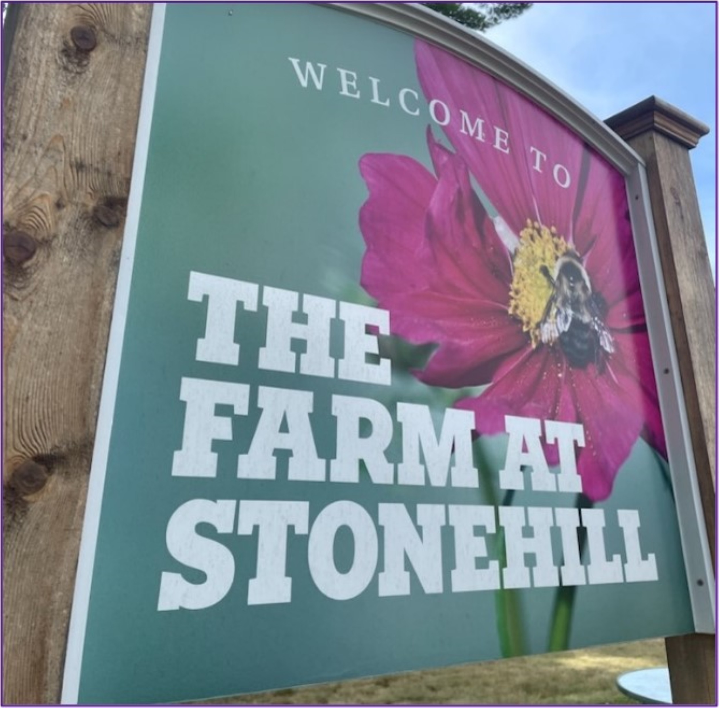 Welcome to The Farm at Stonehill sign