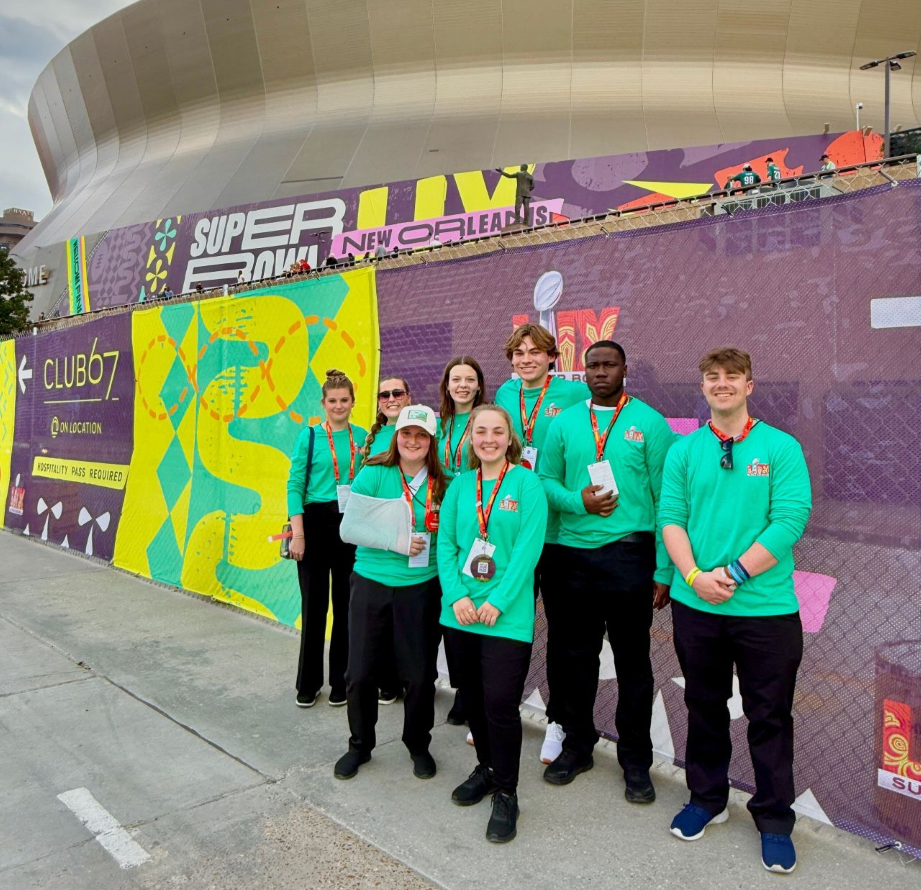 Stonehill Students at Super Bowl LIX
